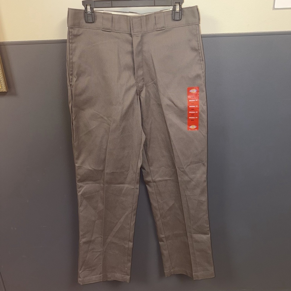 Men's‎ Gray Dickies 874 Original Fit Pants Size 34x34 Gray Workwear NWT